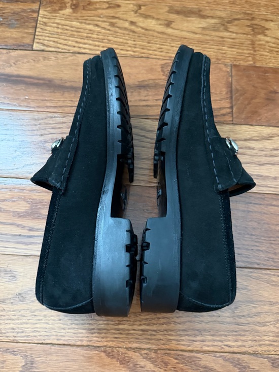 Vintage- GUCCI Horsebit Black Suede Loafers Women’s Sz 7 main image 5